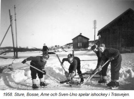 Ishockey i Träsvejen 1958